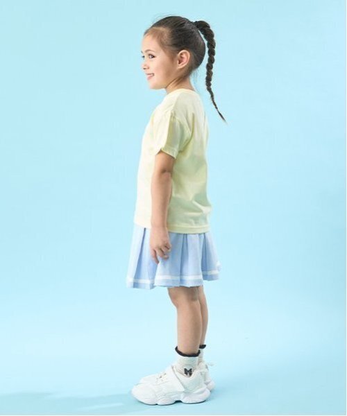 Lycee mine（リセマイン）の「プリーツスカート(インナーパンツ付き)（スカート・キッズ・ライトピンク/オフホワイト/トップグレー/ネイビー/サックスブルー・130cm/120cm/110cm/100cm/140cm/150cm）」の7枚目の写真