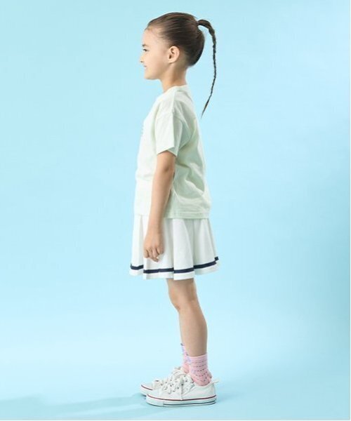 Lycee mine（リセマイン）の「プリーツスカート(インナーパンツ付き)（スカート・キッズ・ライトピンク/オフホワイト/トップグレー/ネイビー/サックスブルー・130cm/120cm/110cm/100cm/140cm/150cm）」の12枚目の写真