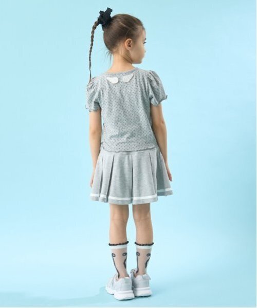 Lycee mine（リセマイン）の「プリーツスカート(インナーパンツ付き)（スカート・キッズ・ライトピンク/オフホワイト/トップグレー/ネイビー/サックスブルー・130cm/120cm/110cm/100cm/140cm/150cm）」の17枚目の写真