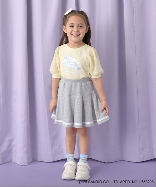 Lycee mine（リセマイン）の「プリーツスカート(インナーパンツ付き)（スカート・キッズ・ライトピンク/オフホワイト/トップグレー/ネイビー/サックスブルー・130cm/120cm/110cm/100cm/140cm/150cm）」の18枚目の写真