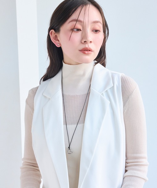 Phoebe（フィービィー）の「ハートコードチョーカーネックレス（チョーカー・レディース・シルバー系1/シルバー系2・FREE）」の8枚目の写真