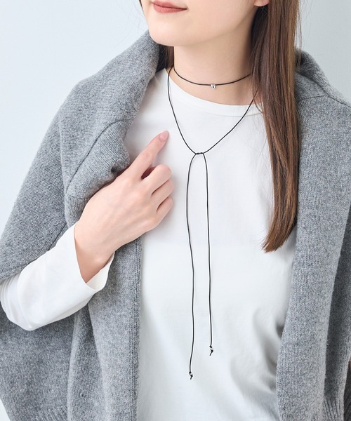 Phoebe（フィービィー）の「ハートコードチョーカーネックレス（チョーカー・レディース・シルバー系1/シルバー系2・FREE）」の13枚目の写真