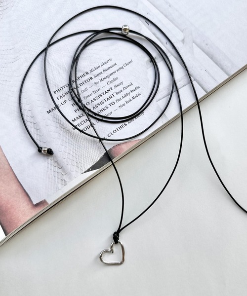 Phoebe（フィービィー）の「ハートコードチョーカーネックレス（チョーカー・レディース・シルバー系1/シルバー系2・FREE）」の20枚目の写真