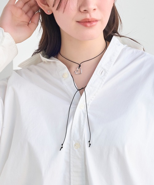 Phoebe（フィービィー）の「ハートコードチョーカーネックレス（チョーカー・レディース・シルバー系1/シルバー系2・FREE）」の21枚目の写真