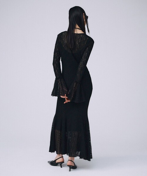 JOSEMOON/ジョゼムーン】BELLSLEEVE LACE DRESS/レースドレス