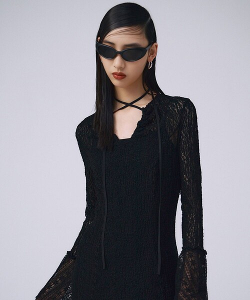ジョゼムーン　ドレス JOSEMOON/ジョゼムーン】BELLSLEEVE LACE DRESS/レースドレス