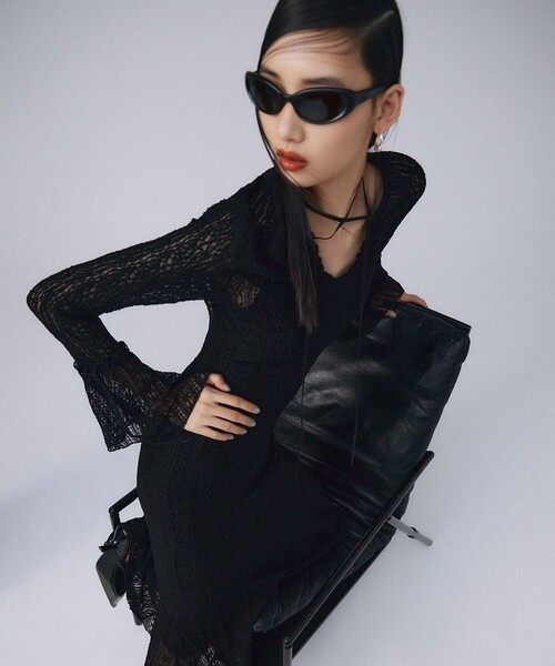 josemoon/ジョゼムーン/BELLSLEEVE LACE DRESS JOSEMOON/ジョゼムーン】BELLSLEEVE LACE DRESS/レースドレス
