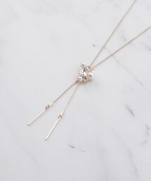 SHOO・LA・RUE | ビジューフェイクパールループタイネックレス(ネックレス)