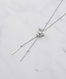 SHOO・LA・RUE（シューラルー）の「ビジューフェイクパールループタイネックレス（ネックレス・レディース）」