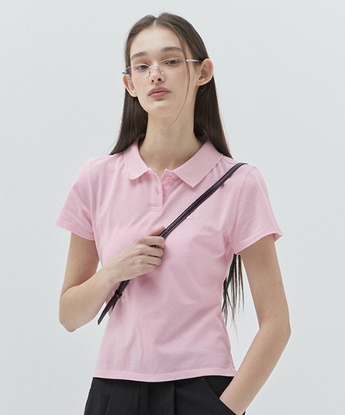 ポロシャツ ポロ KIRSH PLAIN SLIM FIT PIQUE T-SHIRT キルシー プレーン スリムフィット ピケ Ｔシャツ レディース KIRSH PLAIN SLIM FIT PIQUE T-SHIRT キルシー プレーン スリム