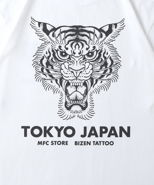 MFC STORE(エムエフシーストア)の「彫師美漸-BIZEN x MFC STORE TIGER TYO S/S TEE(Tシャツ/カットソー・メンズ・チャコール/ホワイト/ブラック/ナチュラル・S/M/L/XL)」の11枚目の写真