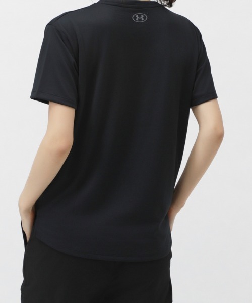 UNDER ARMOUR（アンダーアーマー）の「【別注】アンダーアーマー  UAテック グラフィック ショートスリーブ Tシャツ 限定コラボ（Tシャツ/カットソー・レディース・ブラック/ホワイト/ネイビー・S/M/L/XL）」の6枚目の写真