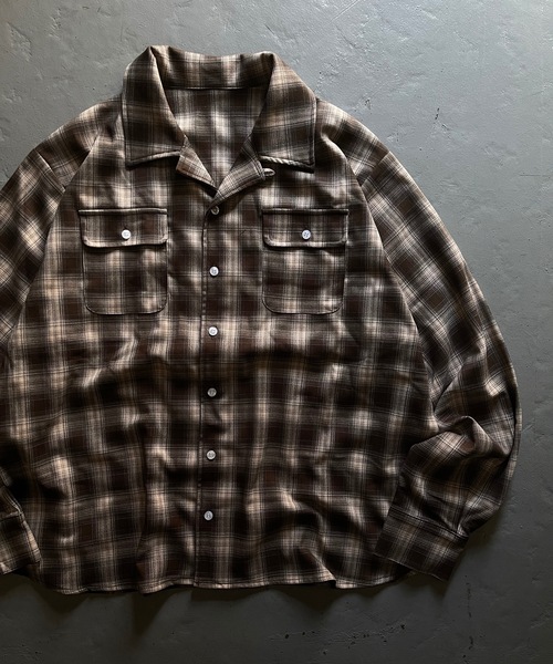 MandO（Auntie Rosa）（エムオー）の「【MandO】チェック柄2ポケットシャツ（シャツ/ブラウス・メンズ・ブラック/ダークブラウン・MEDIUM/LARGE）」の15枚目の写真