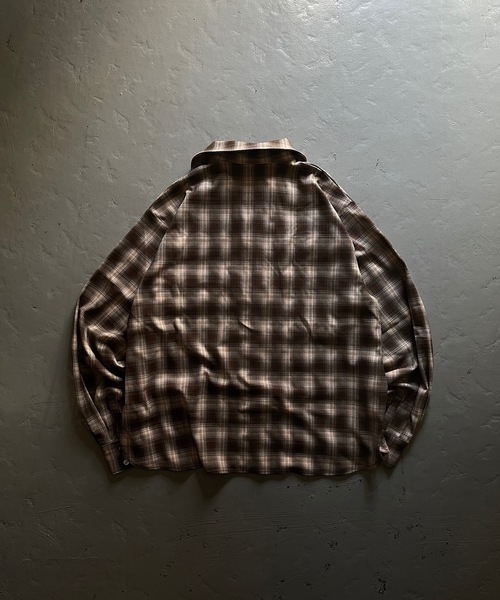 MandO（Auntie Rosa）（エムオー）の「【MandO】チェック柄2ポケットシャツ（シャツ/ブラウス・メンズ・ブラック/ダークブラウン・MEDIUM/LARGE）」の14枚目の写真