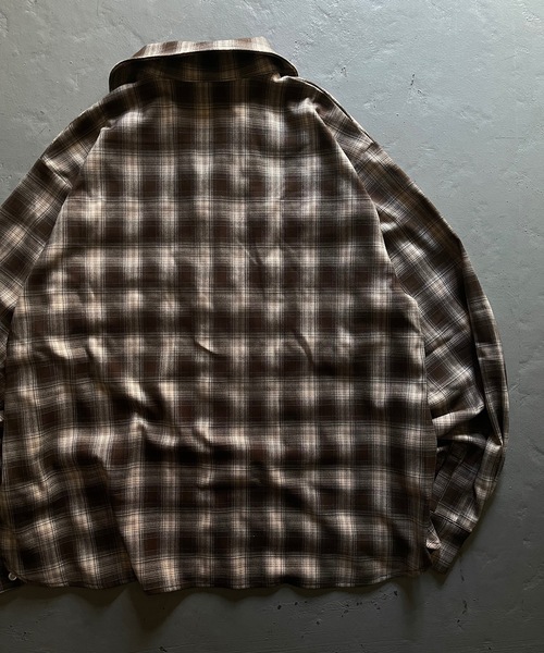 MandO（Auntie Rosa）（エムオー）の「【MandO】チェック柄2ポケットシャツ（シャツ/ブラウス・メンズ・ブラック/ダークブラウン・MEDIUM/LARGE）」の16枚目の写真