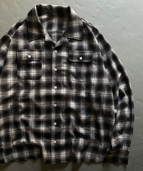 MandO（Auntie Rosa）（エムオー）の「【MandO】チェック柄2ポケットシャツ（シャツ/ブラウス・メンズ・ブラック/ダークブラウン・MEDIUM/LARGE）」の7枚目の写真