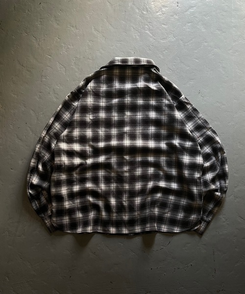 MandO（Auntie Rosa）（エムオー）の「【MandO】チェック柄2ポケットシャツ（シャツ/ブラウス・メンズ・ブラック/ダークブラウン・MEDIUM/LARGE）」の6枚目の写真