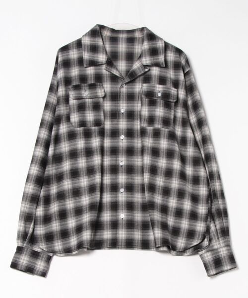 MandO（Auntie Rosa）（エムオー）の「【MandO】チェック柄2ポケットシャツ（シャツ/ブラウス・メンズ・ブラック/ダークブラウン・MEDIUM/LARGE）」の22枚目の写真
