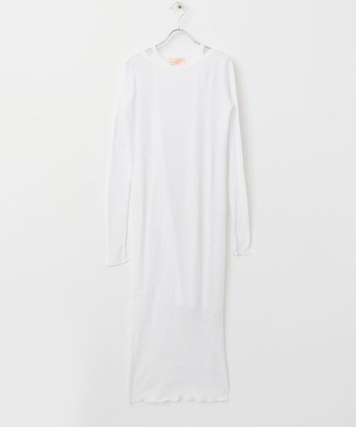 URBAN RESEARCH ROSSO WOMEN(アーバンリサーチ ロッソ)の「CaRouseLamBRa LONG-SLEEVE DRESS PACK(ワンピース・レディース・ホワイト/ブルー/カーキ・OS)」の2枚目の写真