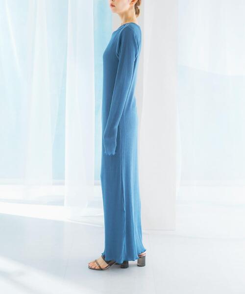 URBAN RESEARCH ROSSO WOMEN(アーバンリサーチ ロッソ)の「CaRouseLamBRa LONG-SLEEVE DRESS PACK(ワンピース・レディース・ホワイト/ブルー/カーキ・OS)」の9枚目の写真