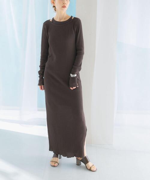 URBAN RESEARCH ROSSO WOMEN(アーバンリサーチ ロッソ)の「CaRouseLamBRa LONG-SLEEVE DRESS PACK(ワンピース・レディース・ホワイト/ブルー/カーキ・OS)」の18枚目の写真
