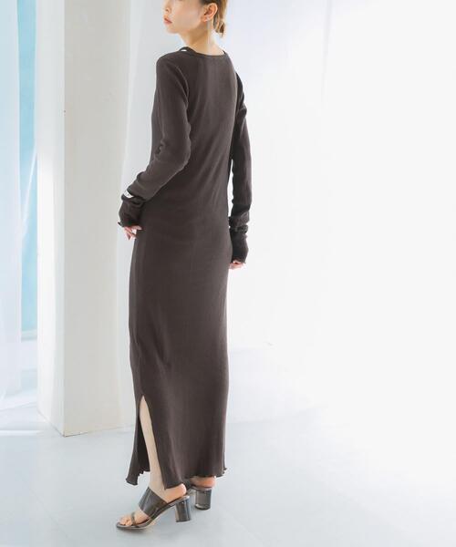 URBAN RESEARCH ROSSO WOMEN(アーバンリサーチ ロッソ)の「CaRouseLamBRa LONG-SLEEVE DRESS PACK(ワンピース・レディース・ホワイト/ブルー/カーキ・OS)」の19枚目の写真
