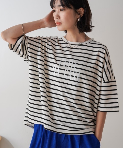 セール】WシルケットロゴT（Tシャツ/カットソー）｜Bou Jeloud