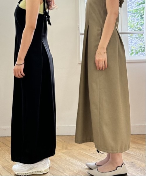 Muel Chic（ミュエルシック）の「Arden jumper onepiece  アーデンジャンパーワンピース（ワンピース・レディース・ブラック/ベージュ/ミント・FREE）」の6枚目の写真