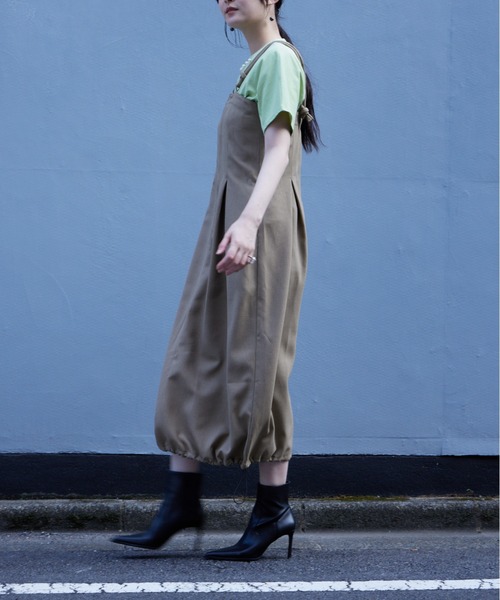 Muel Chic（ミュエルシック）の「Arden jumper onepiece  アーデンジャンパーワンピース（ワンピース・レディース・ブラック/ベージュ/ミント・FREE）」の8枚目の写真