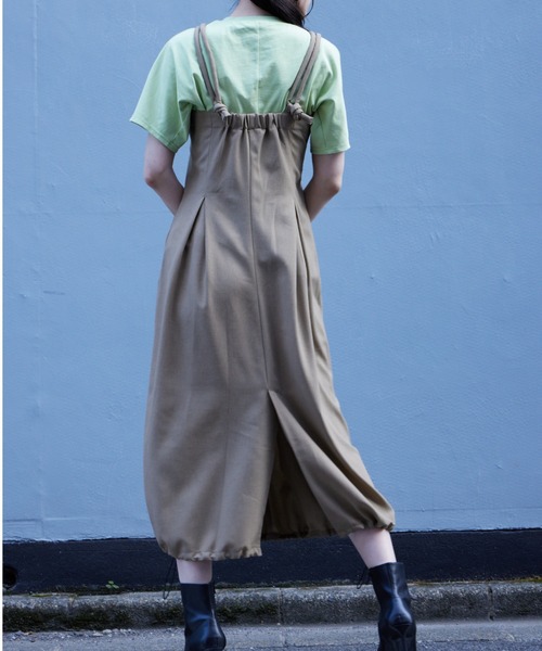 Muel Chic（ミュエルシック）の「Arden jumper onepiece  アーデンジャンパーワンピース（ワンピース・レディース・ブラック/ベージュ/ミント・FREE）」の9枚目の写真