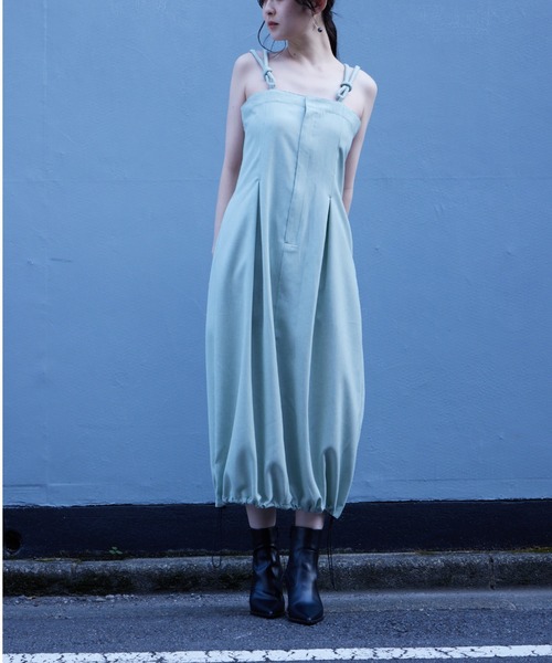 Muel Chic（ミュエルシック）の「Arden jumper onepiece  アーデンジャンパーワンピース（ワンピース・レディース・ブラック/ベージュ/ミント・FREE）」の16枚目の写真