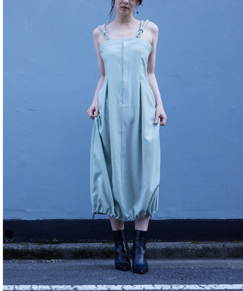 Muel Chic（ミュエルシック）の「Arden jumper onepiece  アーデンジャンパーワンピース（ワンピース・レディース・ブラック/ベージュ/ミント・FREE）」の20枚目の写真