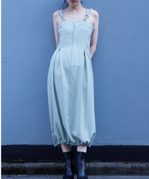 Muel Chic（ミュエルシック）の「Arden jumper onepiece  アーデンジャンパーワンピース（ワンピース・レディース・ブラック/ベージュ/ミント・FREE）」の21枚目の写真