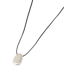 【夏SALE／チェーン長さ調節可】エッグ型パーツネックレス