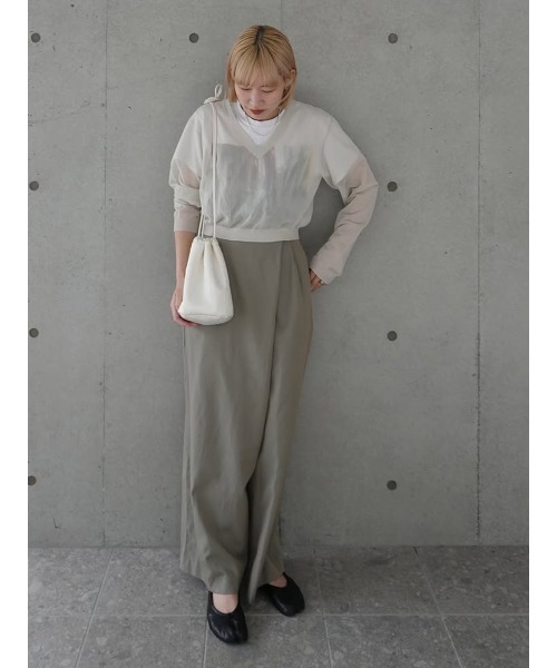 MANOF(マノフ)の「WASHER POUCH(ショルダーバッグ・レディース・アイボリー/ブラック・FREE)」の22枚目の写真