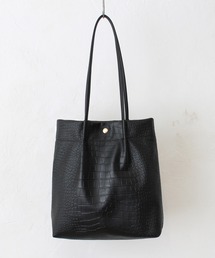 【MAISON BREEZE】クロコ型押し ミドルタックトートバッグ SNBD