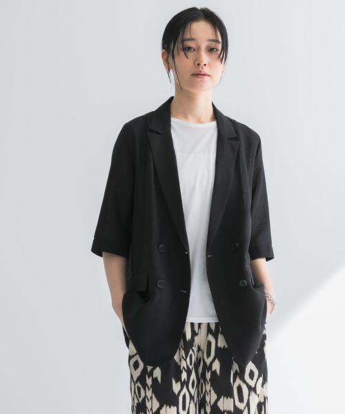 アーバンリサーチ　ハーフスリーブジャケット　CHARCOAL URBAN RESEARCH（アーバンリサーチ）の「ハーフスリーブ
