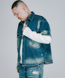 【BREATH / ブレス】SUICIDE STUDS DENIM SHIRT / インディゴ [BR25S
