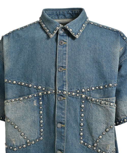 BREATH(ブレス)の「【BREATH / ブレス】SUICIDE STUDS DENIM SHIRT / インディゴ [BR25S(シャツ/ブラウス・メンズ・インディゴブルー・M/L)」の5枚目の写真