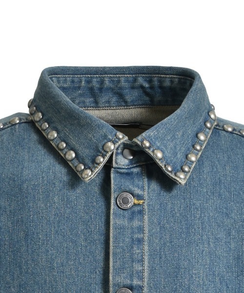 BREATH(ブレス)の「【BREATH / ブレス】SUICIDE STUDS DENIM SHIRT / インディゴ [BR25S(シャツ/ブラウス・メンズ・インディゴブルー・M/L)」の8枚目の写真