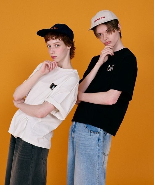 PBLIM(ページボーイリム)の「《UNISEX》LIMMY CATグラフィックTシャツ(Tシャツ/カットソー・レディース・ブラック/オフホワイト・LARGE/MEDIUM)」の4枚目の写真