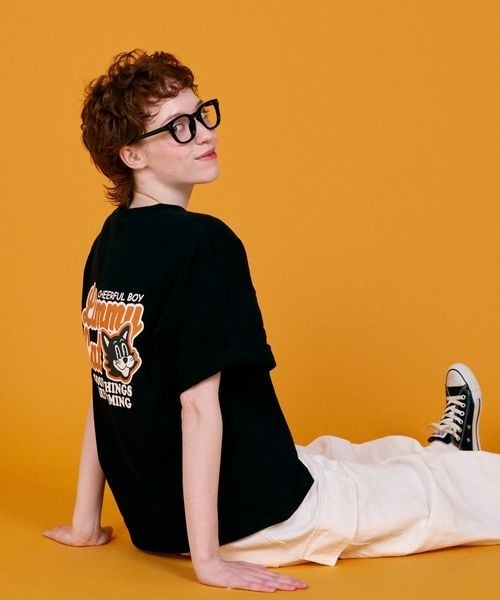 PBLIM(ページボーイリム)の「《UNISEX》LIMMY CATグラフィックTシャツ(Tシャツ/カットソー・レディース・ブラック/オフホワイト・LARGE/MEDIUM)」の13枚目の写真