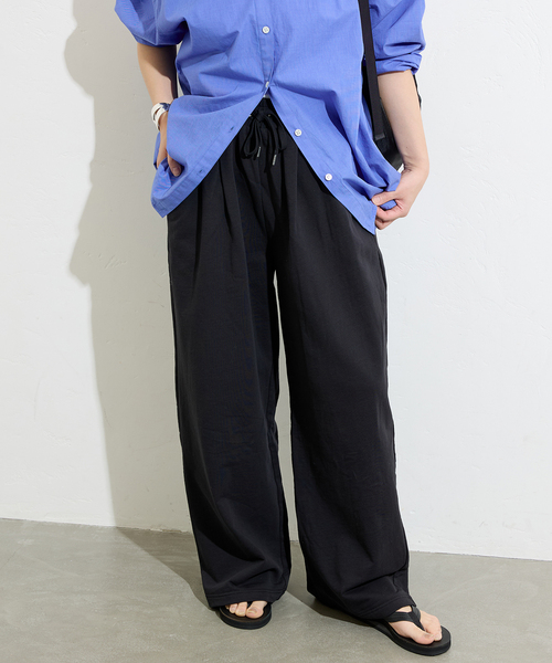 JOURNAL STANDARD(ジャーナルスタンダード)の「サマー裏毛イージーワイドパンツ(スウェットパンツ・レディース・チャコールグレー/ブラック・FREE)」の20枚目の写真