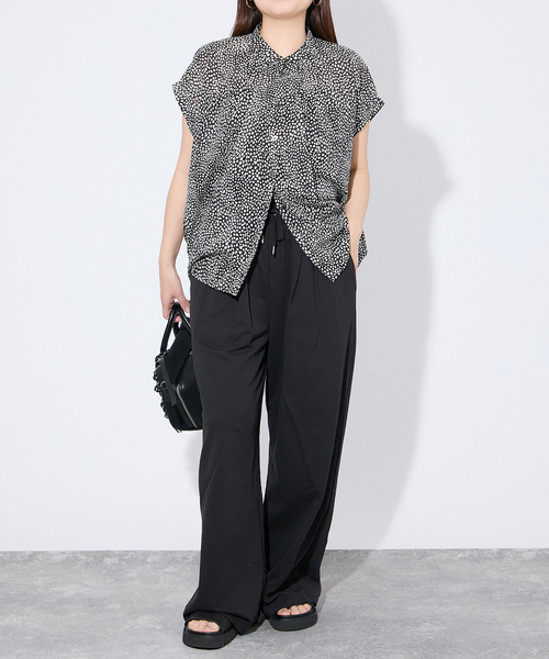 JOURNAL STANDARD(ジャーナルスタンダード)の「サマー裏毛イージーワイドパンツ(スウェットパンツ・レディース・チャコールグレー/ブラック・FREE)」の17枚目の写真