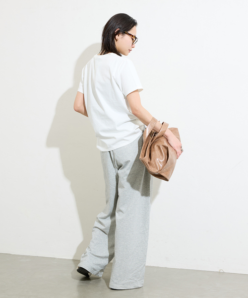 JOURNAL STANDARD(ジャーナルスタンダード)の「サマー裏毛イージーワイドパンツ(スウェットパンツ・レディース・チャコールグレー/ブラック・FREE)」の15枚目の写真