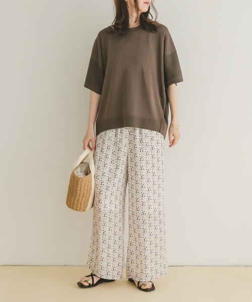 【アイテムズ アーバンリサーチ（レディース）】ニットTシャツ ITEMS URBANRESEARCH ニット セーター ニットTシャツ レディース