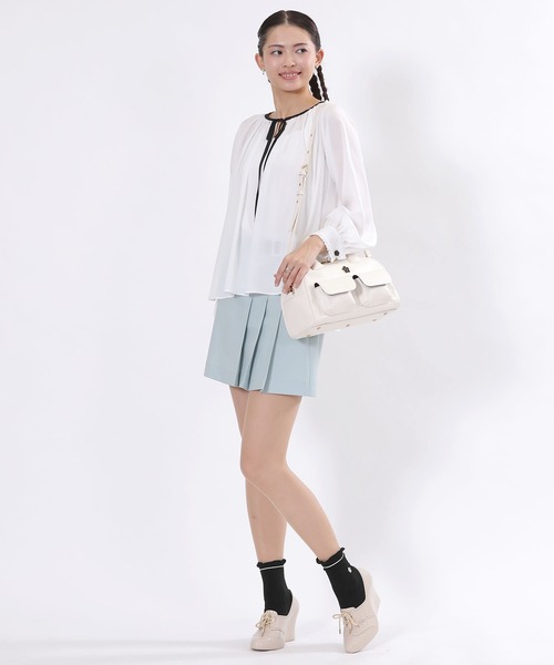 MARY QUANT(マリークワント)の「ラインポイントフリル ソックス(ソックス/靴下・レディース・ブラック/パープル/グレー/ライトグリーン・FREE)」の7枚目の写真