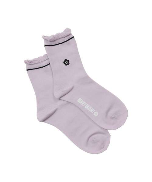 MARY QUANT(マリークワント)の「ラインポイントフリル ソックス(ソックス/靴下・レディース・ブラック/パープル/グレー/ライトグリーン・FREE)」の17枚目の写真