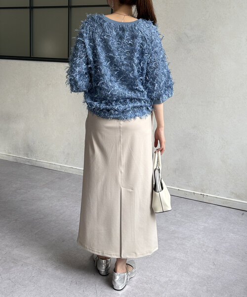 Chez toi(シェトワ)の「シアーフリンジブラウス(シャツ/ブラウス・レディース・ホワイト/ブルー/ブラック・FREE)」の17枚目の写真