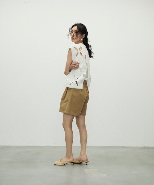 Lutim by u（ルチバイユー）の「Dat short pants / ダットショートパンツ（その他パンツ・レディース・ブラック/ナチュラル/ベージュ・FREE）」の15枚目の写真